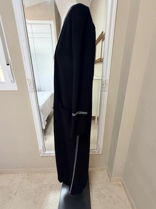 Cárdigan largo Zara punto negro