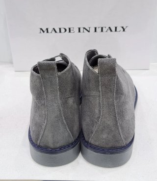 Polacchine uomo camoscio grigie tg. 40