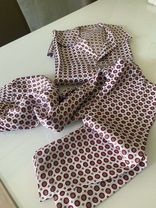 Pijama de seda para caballero