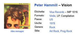 Peter Hammill - Vision - Vinile