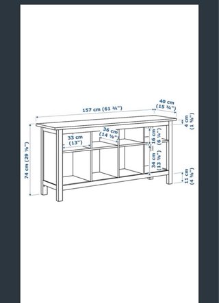 Consola aparador Hemnes Ikea