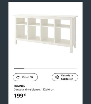 Consola aparador Hemnes Ikea