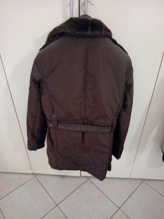 Giubbotto uomo marrone con pelliccia