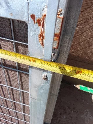 Puerta doble para parcelación