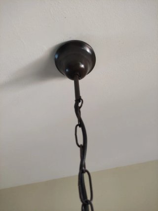 Lámpara colgante estilo quinqué