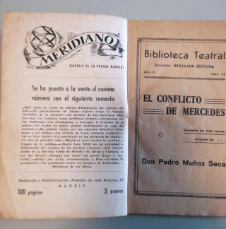 BIBLIOTECA TEATRAL "EL CONFlICTO DE MERCEDES"