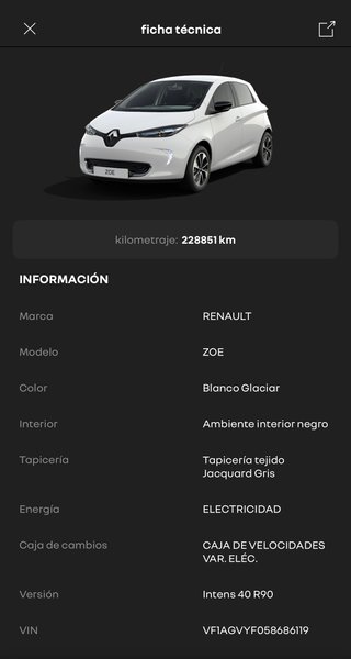Renault ZOE 2017 instens R90