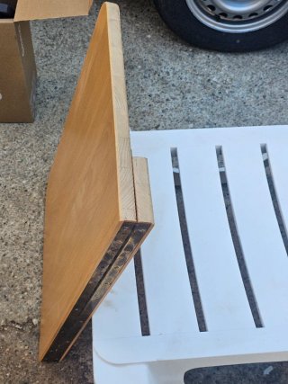 Mesa abatible de pared madera maciza
