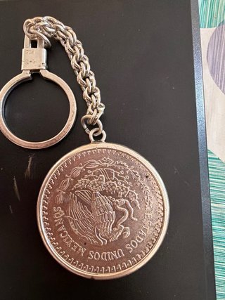 Llavero Onza Plata Pura México 1992