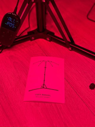 Lámpara LED Luz Roja 5 Paneles Trípode