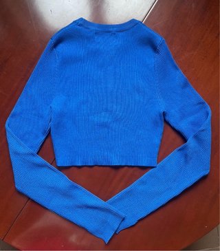 Jersey azul eléctrico manga larga