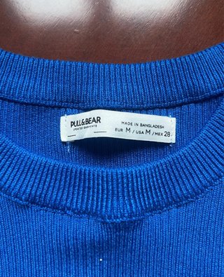 Jersey azul eléctrico manga larga