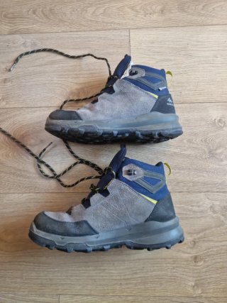 Botas de montaña niño azul/gris