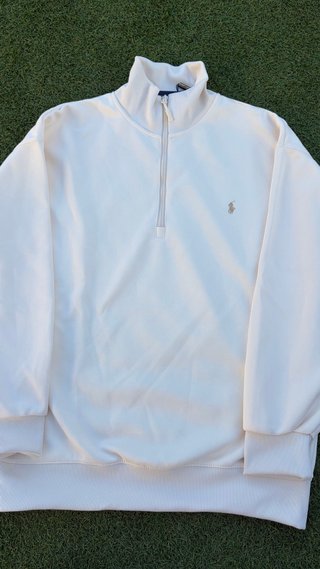 Sudadera Polo Ralph Lauren Media Cremallera Blanca