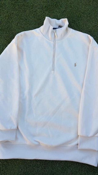 Sudadera Polo Ralph Lauren Media Cremallera Blanca
