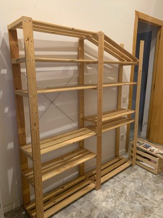 2 Estanterías Modulares Madera IKEA
