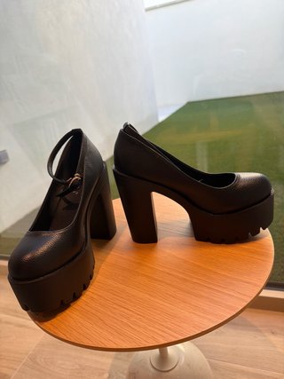 Zapatos de plataforma negros T.37