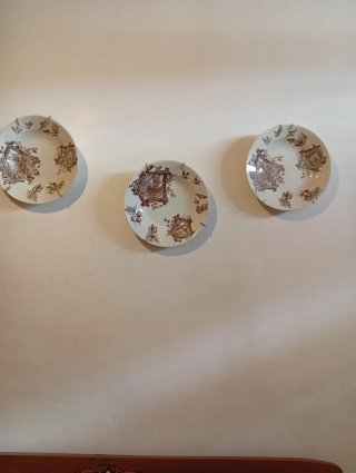 Set di 3 piatti decorativi antichi