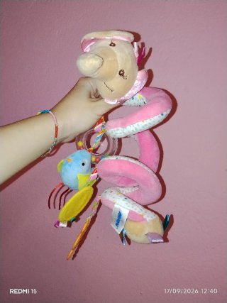 Juguete espiral para coche de bebé