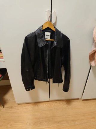 Chaqueta de cuero Sandro mujer