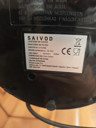 Cafetera SAIVOD negra