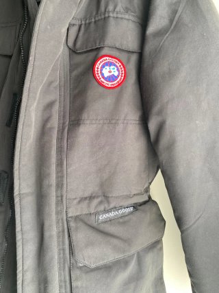 Parka niño negra