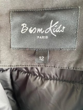 Parka niño negra