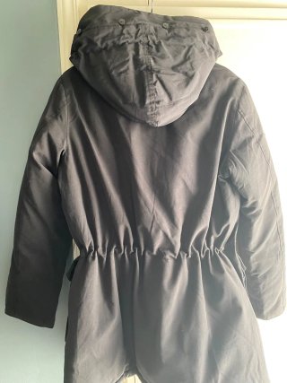 Parka niño negra