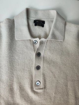Massimo Dutti Polo Lana Algodón Manga Larga