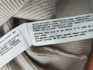 Massimo Dutti Polo Lana Algodón Manga Larga