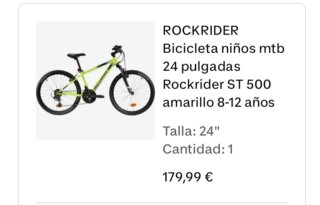 Bicicleta MTB Rockrider ST 500 24 pulgadas