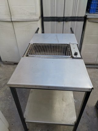 Barbacoa de carbón metálica