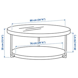 Mesa de Centro IKEA FRÖTORP Grande color negro
