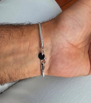 Pulsera Plata Ley 925 Hombre ( 21cm )
