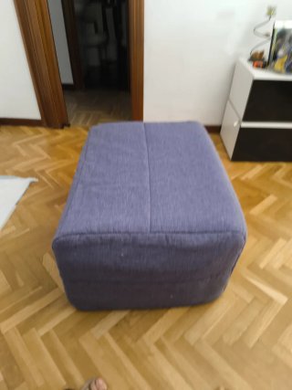 Puff cama azul/gris móvil 642276335