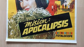 Cartel Misión Apocalipsis 1966 Original Cine
