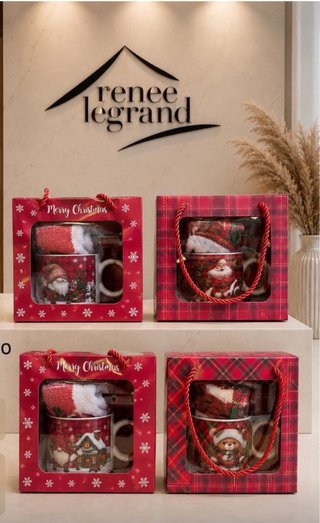Set tazza + strofinaccio Natale