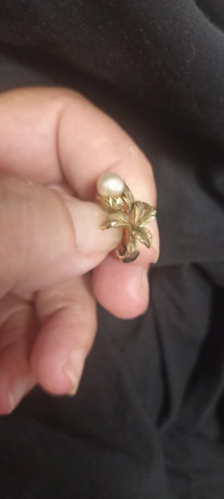 Aretes vintage perlas cultivadas plata ley