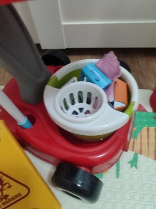 Kit Limpieza Juguetes Carrito Mopa Cubo