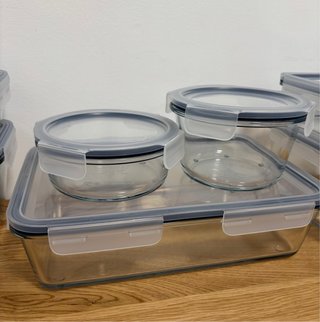 7 Recipientes Cristal Ikea