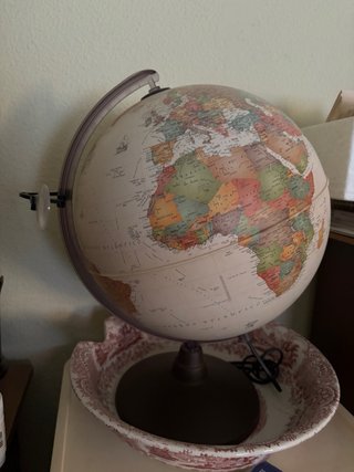 Globo terráqueo decorativo