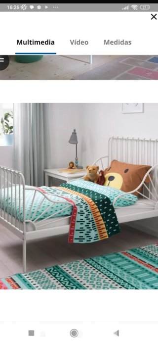Cama extensible hierro forjado Ikea