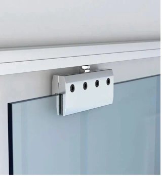 Puerta corredera de vidrio templado