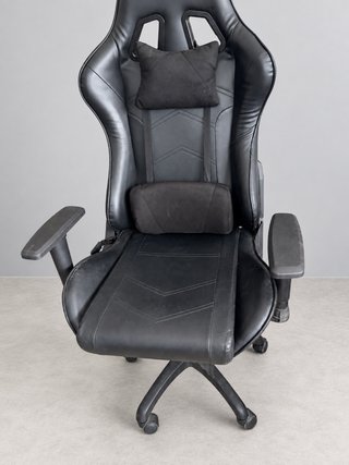 Sillón gaming ergonómico negro