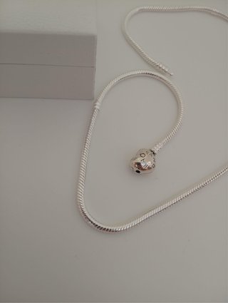 Collar Pandora Corazón Plata