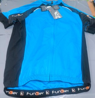 Maillot Ciclismo Funkier Talla M Azul/Negro