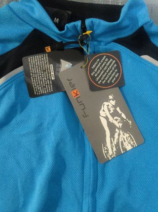 Maillot Ciclismo Funkier Talla M Azul/Negro