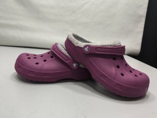 Crocs Moradas Forradas Talla 39-40