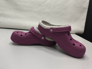 Crocs Moradas Forradas Talla 39-40