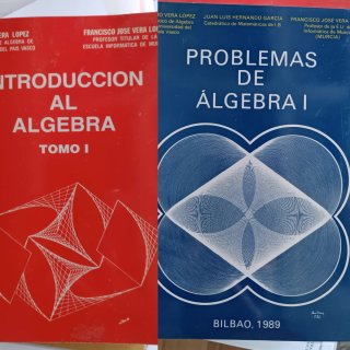 2 libros de introducción y problemas de álgebra.